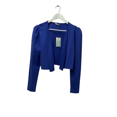 Metalicus Womens  Size M/L Bolero Jacket Bright Blue 