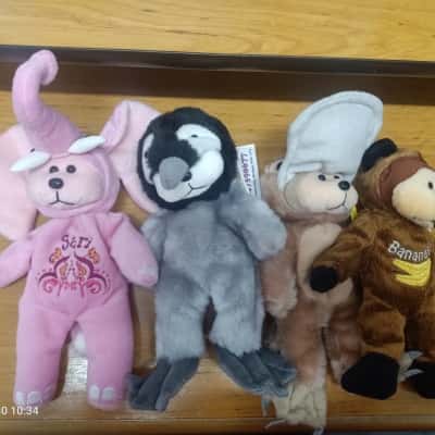 Beanie Kids bears Zoo theme bears x Fred  Bananas, Patty & Sari ( 4 ) 