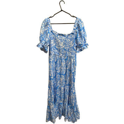 Rivers Womens  Size 14 Blue / White leaves