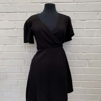 Diane Von Furstenberg Midi Dress Black Size XS