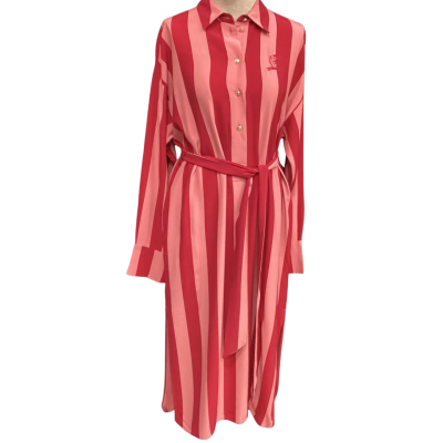 Tommy Icons  Size 32 Long Sleeve Dress Pink  / Red 