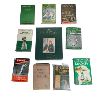 The Bradman Albums Vol 1 Vol 2 Plus 9 Bonus Bradman Books 