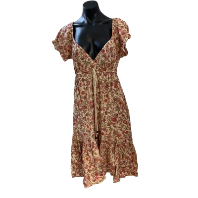 Tree of Life Womens  Sizes L Babydoll Dress Floral 