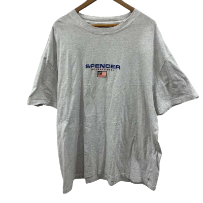 Spencer Project Mens Size XXL Short Sleeve T-shirt Grey 