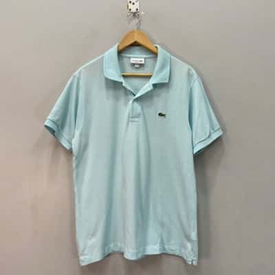 Lacoste Mens Classic Fit Size L Polo Shirt Blue 