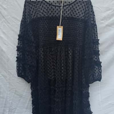 Gorman Womens  Size 16 Long Sleeve Dress Black  