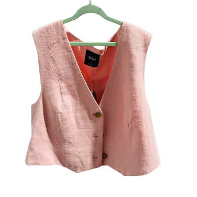 Sportsgirl Womens  Size 10 Pink  Sleeveless Business Vest RRP $59.95