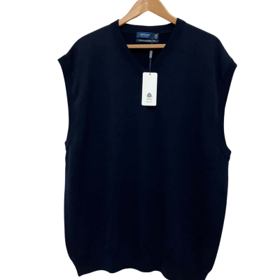  Sovrano Mens  Size XXXXL Sweater Vest Navy Blue 