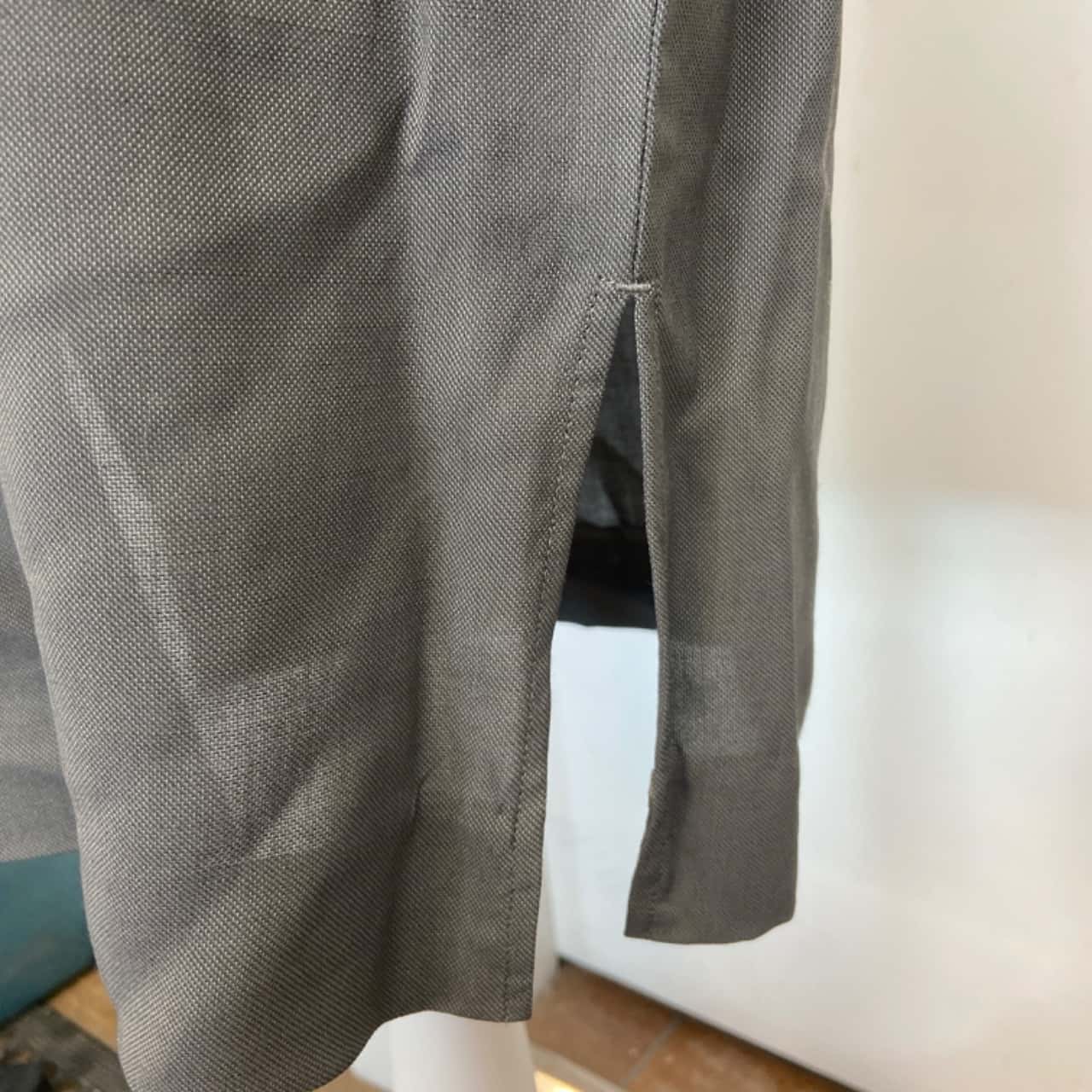 GAY GIANO Size 36 Black Solid Wool Blend Notch Lapel Coat