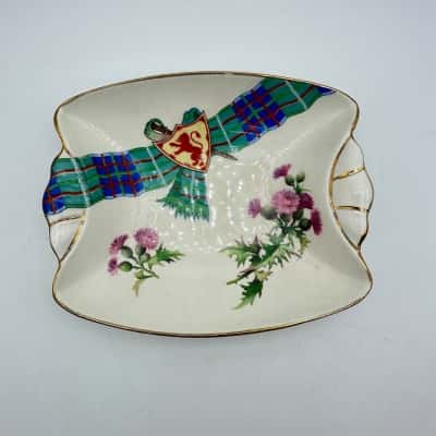 Royal Winton Scottish Tartan & Thistle Trinket Dish