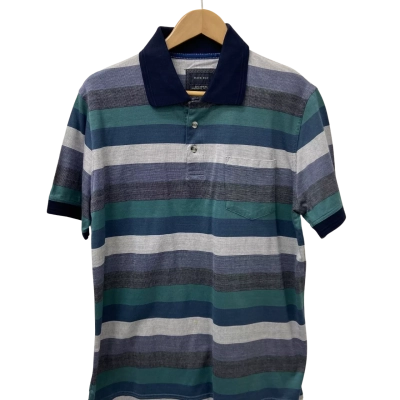  Back Bay Mens  Size L Polo Shirt Multicoloured / Striped 