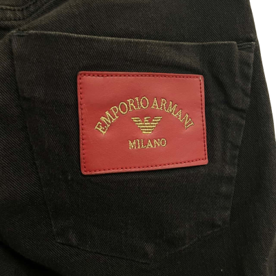 Emporio Armani Womens Jeans Size 30 Black  