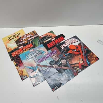 Marvel Comic Book Lot 7x Spider-Man Hawkeye Iron Man Captain America Ant-Man