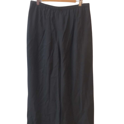 Witchery Womens  Size 12 Pull on Wide Leg Pants Black  