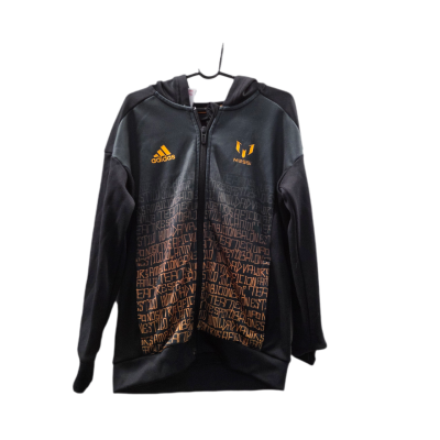 Adidas Messi Kids  Size 7 Jacket Black  / Orange 