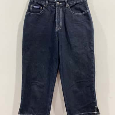 RT Jeans Co.  Womens Cropped Jeans Blue 