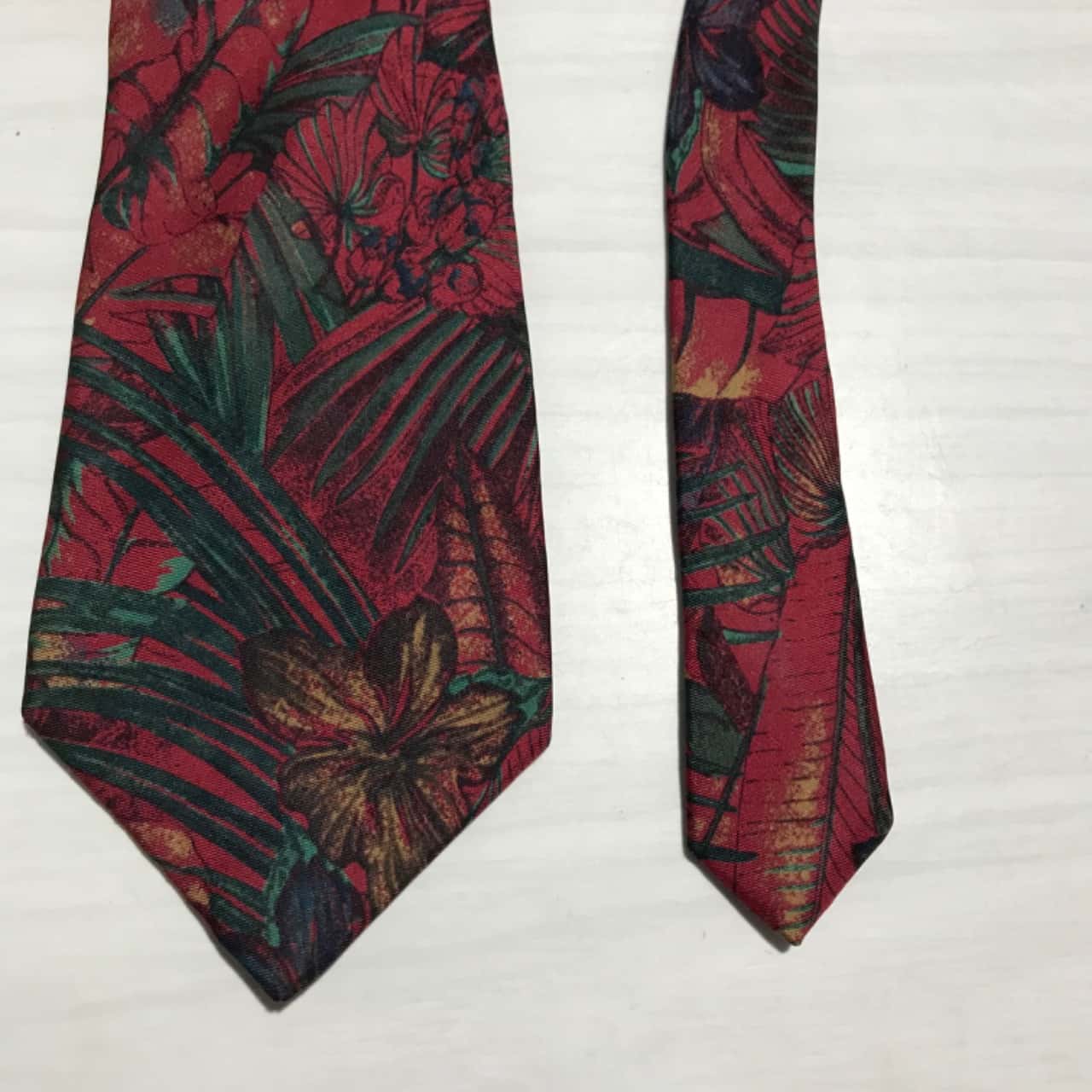 Christian Dior Silk Tie Mens Maroon Leafy pattern OC1764877(s)