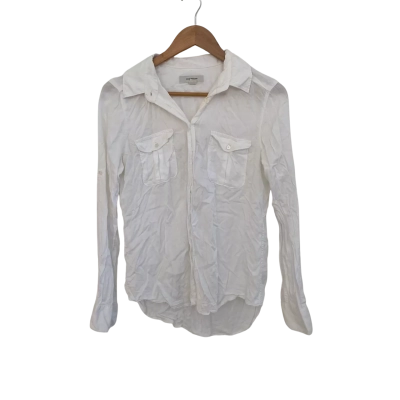 Country Road Womens  Size S Button Up Top / Long Sleeve Top White 