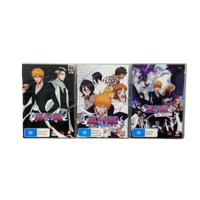 Collection of 3 “Bleach” DVDs 