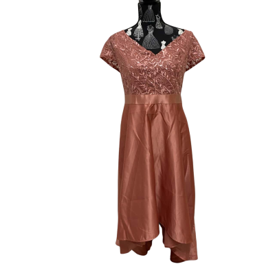  Miss May - Womens  Size OXL Formal Dress Champagne / Pink  