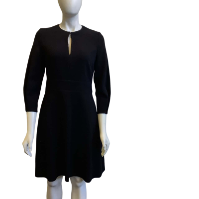 BNWT Veronika Maine Women's Size 8 Short Sleeved Midi Dress Black  