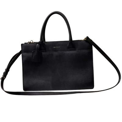 Oroton black leather bag 