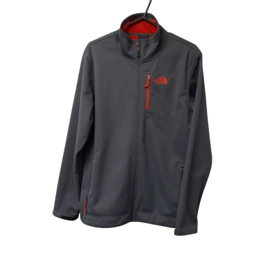 Mens The North Face Size L Front Zipper Grey / Orange 