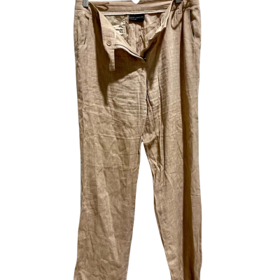 David Lawrence Womens  Size 12 Straight Leg Pants Beige / Natural 