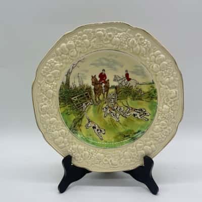 Vintage 'Crown Ducal' Fox Hunt Display Plate [S#3]