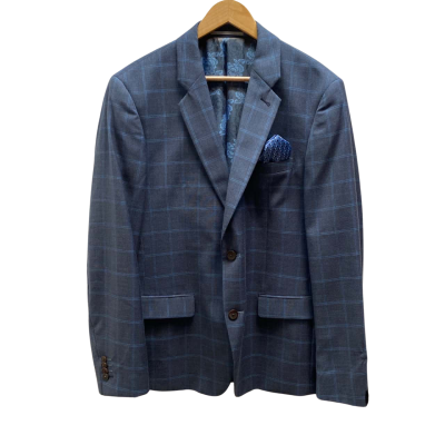 Brooksfield Mens  Size 44 Blue / Checked Blazer