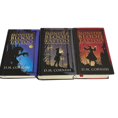 Monster Blood Tattoo 1, 2 and 3 D M Cornish