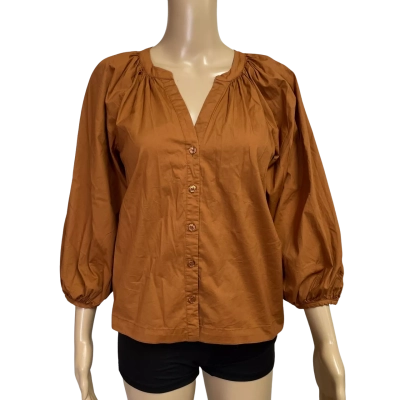 Seed heritage cotton balloon sleeve blouse  size 10