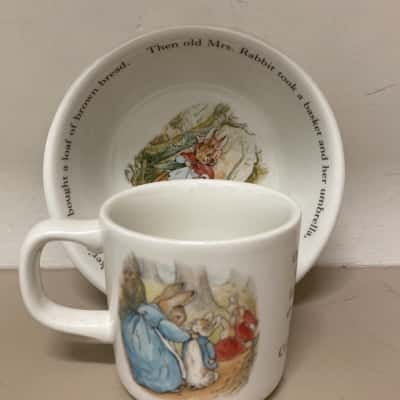 Peter Rabbit Mug and Bowl