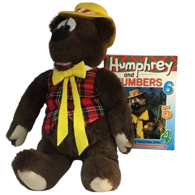 Vintage Large Humphrey B Bear Plush Toy Approx 52 x 30cmand Book ap