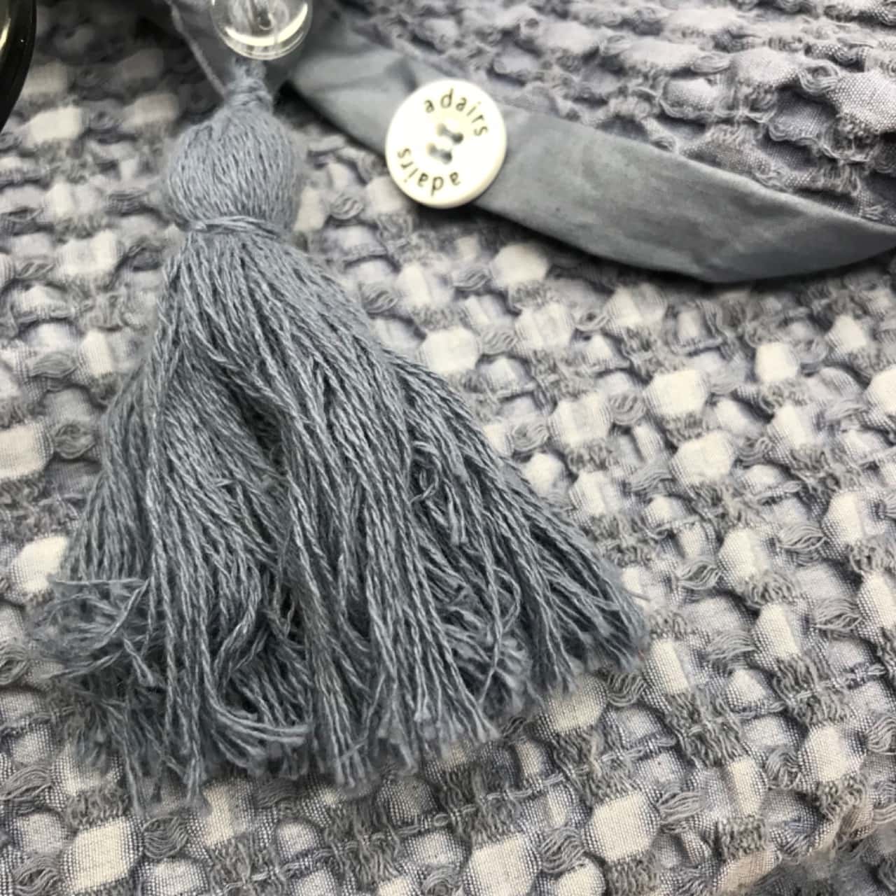 Adairs Queen Size Waffle Quilt Cover Dusty Blue with 2 Pillowcases