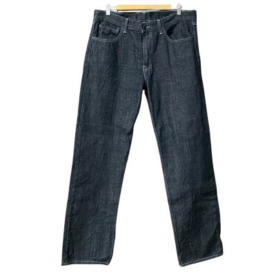 Levis Mens Size 36 Dark Grey Jeans 