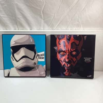 2 Starwars Art Plaques