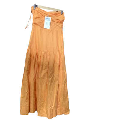  Womens All About May Size 8 Strapless Dress Orange 