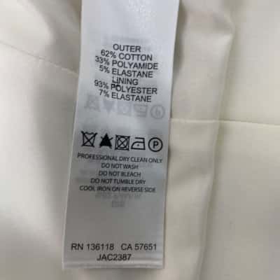 Forever New Womens  Size 10 Open Jacket White 