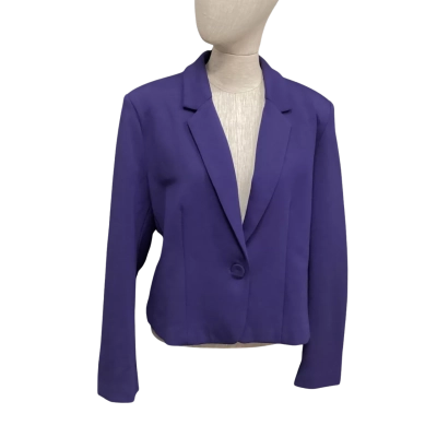 NEW - Maiocchi  Size 18 Cropped Jacket Cornflower