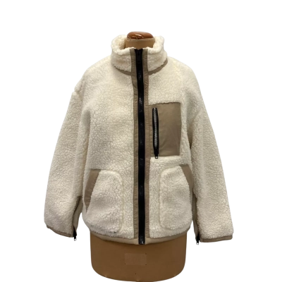  Womens  Polar Fleece Jacket Size 8 Cream 