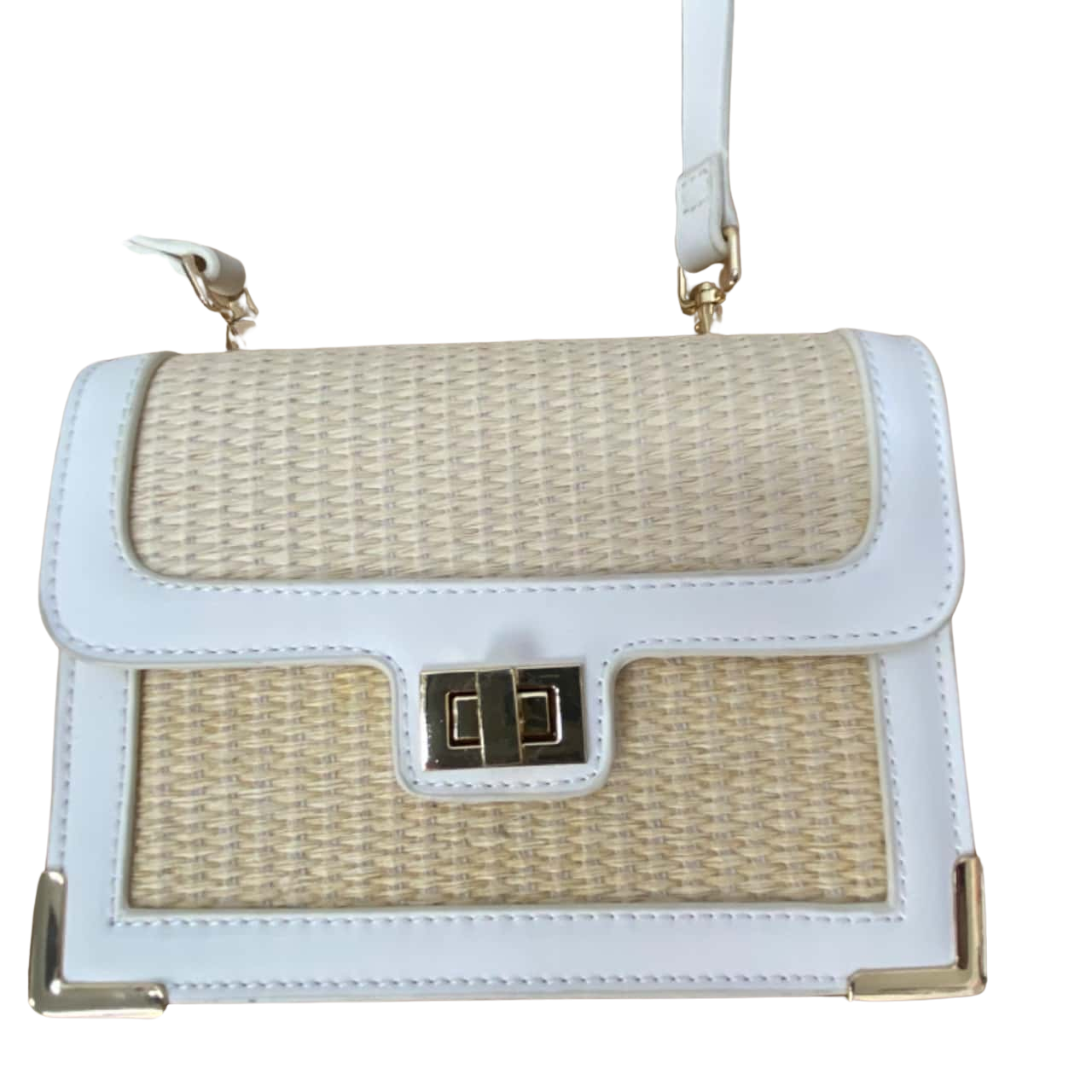 Seed Womens Cross Body Bag Beige / Gold / Off White (s)