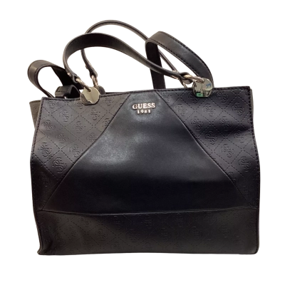 Guess Womens Handbag Black  / Silver 