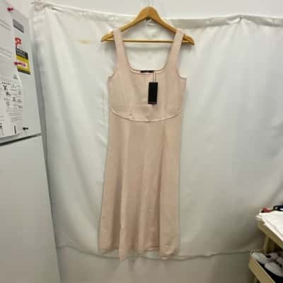 Portmans Women's Sleeveless Dress  Nude / Pink  RRP$170