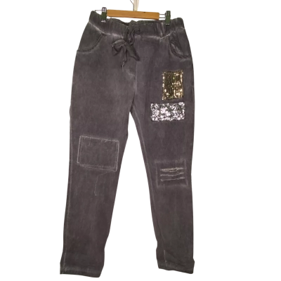 Italian Luxe Womens  Size M / S Casual Pants Grey 