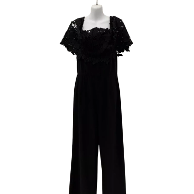 Frank Lyman Womens  Size 12 Jumpsuit Black  