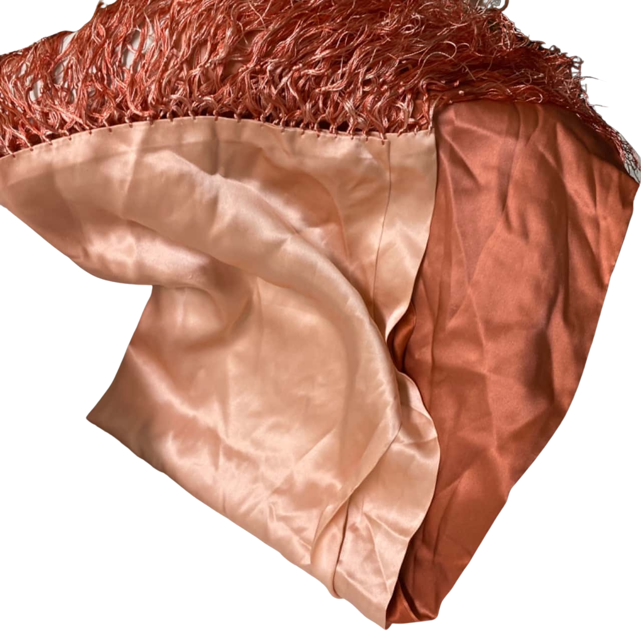 Womens Orange silk scarf