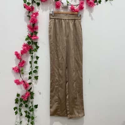 Mossman Womens Straight Leg Pants Size 6 Champagne 