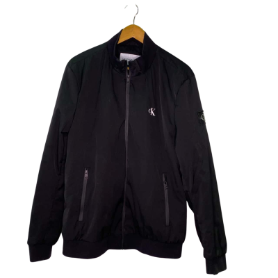 Calvin Klein Mens  Size XL Front Zipper Black  / White 