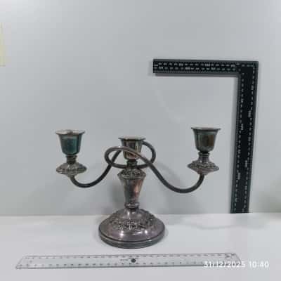 Hecworth Candelabra Antique Reproduction Silver As Is 
